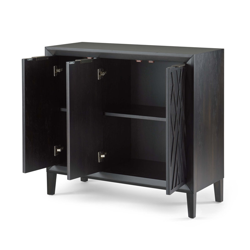 Armoire d'appoint 3 portes Alta, Noir