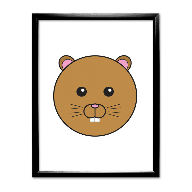 Single Picture Frame Print, Black