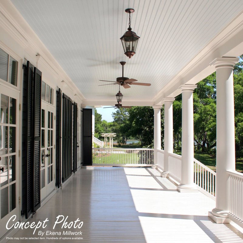 Unfinished PVC Crown Moulding, 96 inches