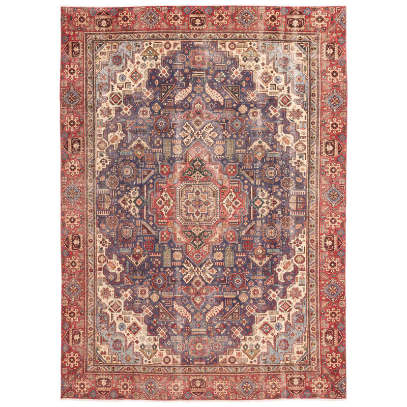 Tapis bleu marine Antalya 8 pi 11 po x 12 pi 2 po