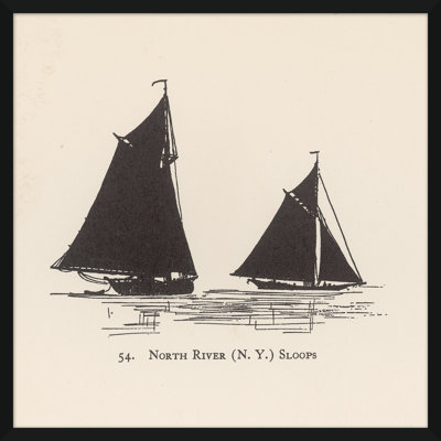 North River Sloops Sailboats Giclee Print by Soicher Marin Archives