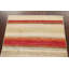 Tapis rouge / beige en laine noué à la main de conception unique 3 pi 1 po x 5 pi 2 po New Age