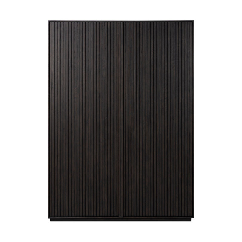 Leo Accent Cabinet, Smoked Black Oak