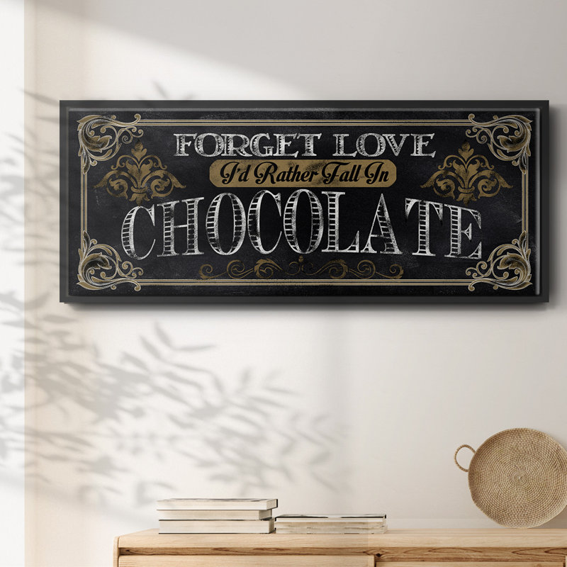 Chocolat - toile encadrée, H 8 po x l 20 po