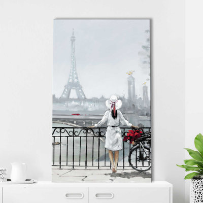 Dame à Paris - Peinture