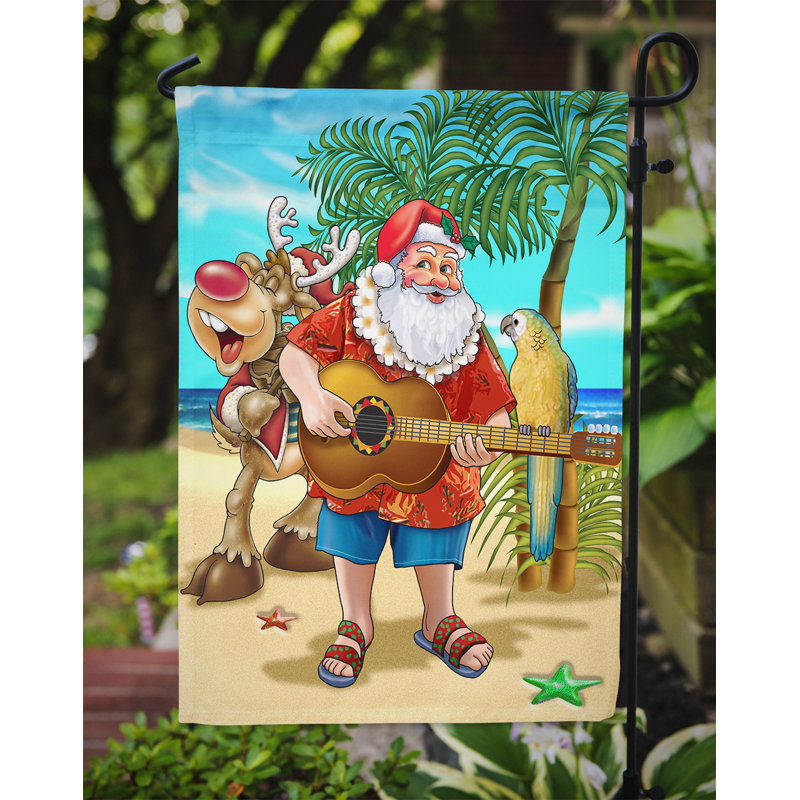Drapeau de jardin Dorthe Beach Christmas, H 15 po x l 11 po