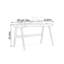 Bureau d'écriture avec tiroir de rangement en bois massif Retro-1496280909-1496280910