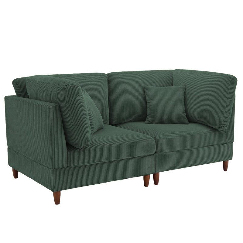 Seemab 2 Piece Sofa Set, Hunter Green