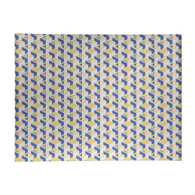 Chenille Geometric Indoor Rug