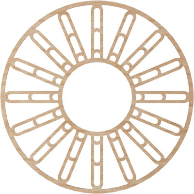 Médaillon de plafond en bois Hale