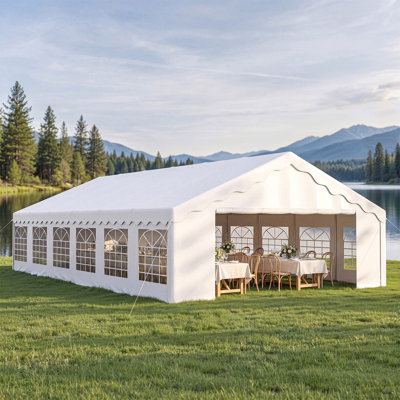 19' x 39' Heavy Duty Outdoor Party Tent Large Canopy Event Shelter with Removable Sidewalls