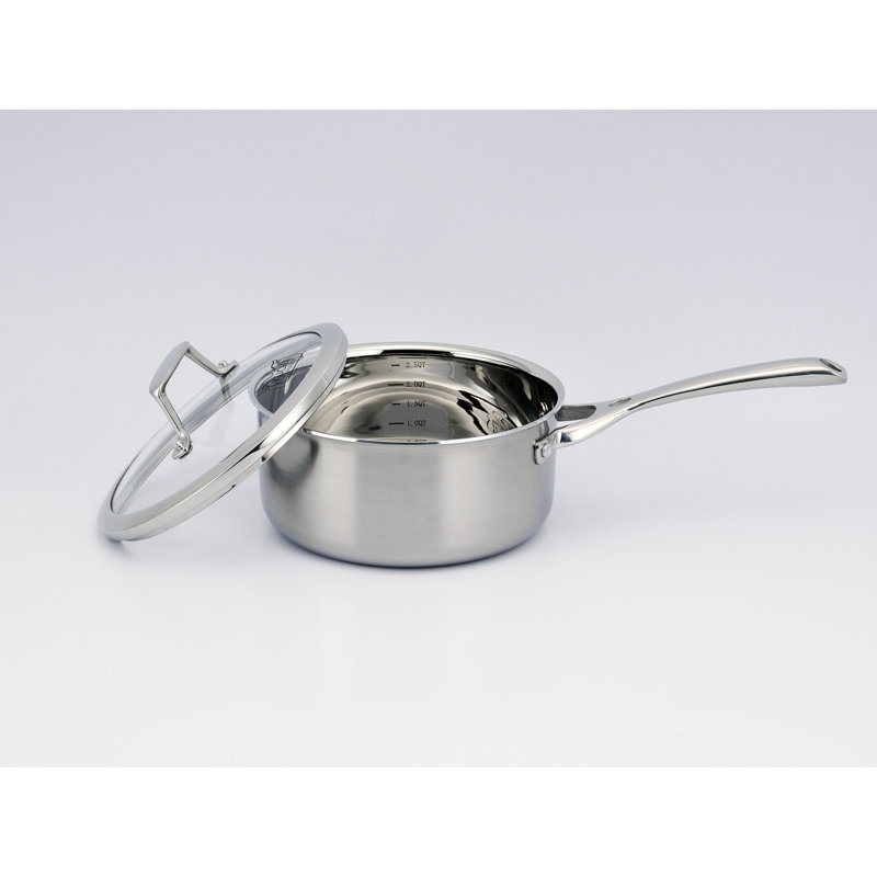 Kucht 10 Piece Stainless Steel Non Stick Cookware Set