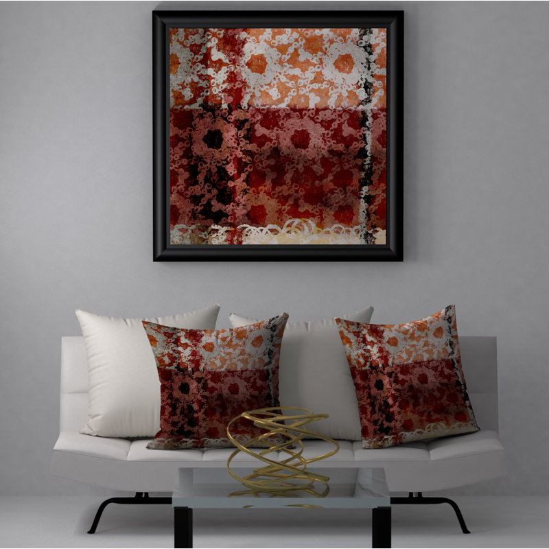 Housse de coussin carrée/insert, 18 po x 18 po