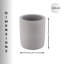 Concrete Cement Toothbrush Holder, Modern Countertop Organizer, Grey-108856586