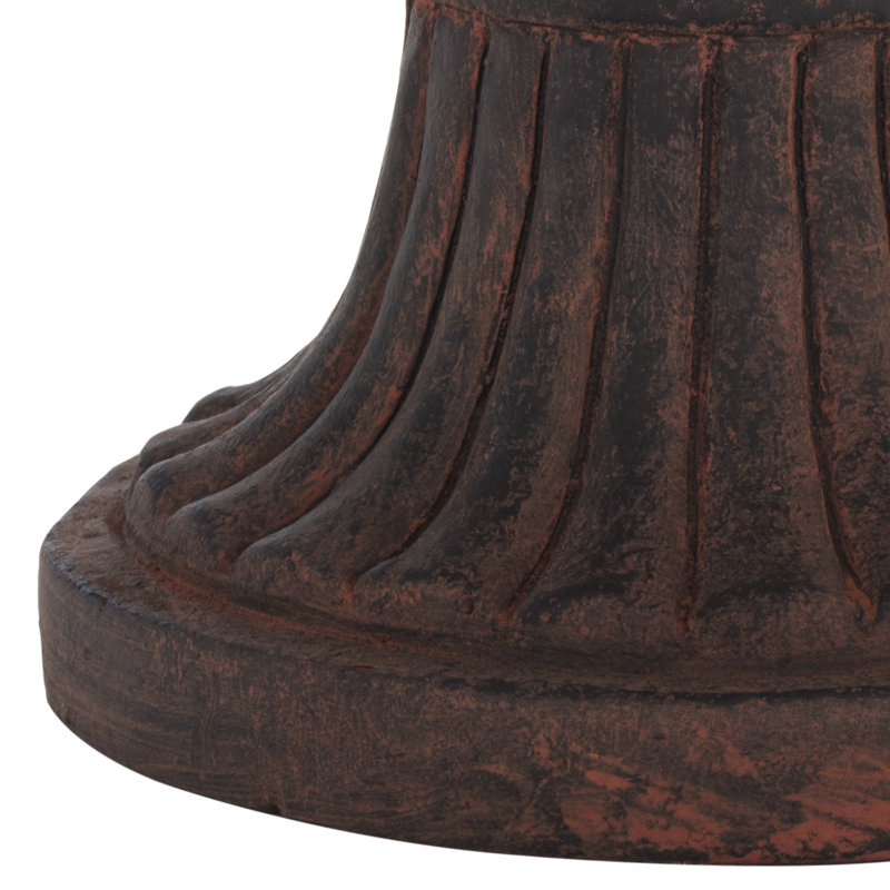 Copacabana 19.7" H Magnesium Oxide Urn Planter, Brown