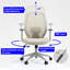 Ergonomic Swivel Mid-Back Packston Chair with Adjustable Lumbar Support and Tilt Function-1704941095
