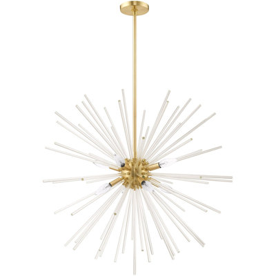 Lustre sphérique spoutnik à 8 lumières Ryzen