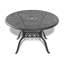 Ensemble de salle à manger 5 pièces en aluminium coulé résistant aux intempéries, comprenant 4 chaises pivotantes et une table ronde de 48,03 po avec cadre noir-78457715