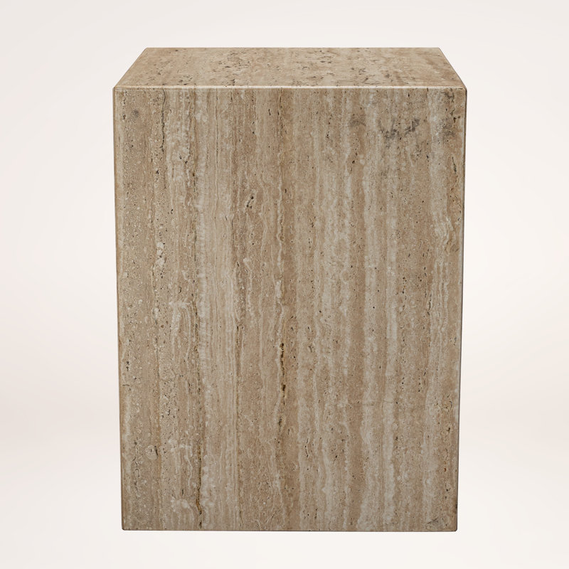 Plinthe en marbre Jakylah, Beige