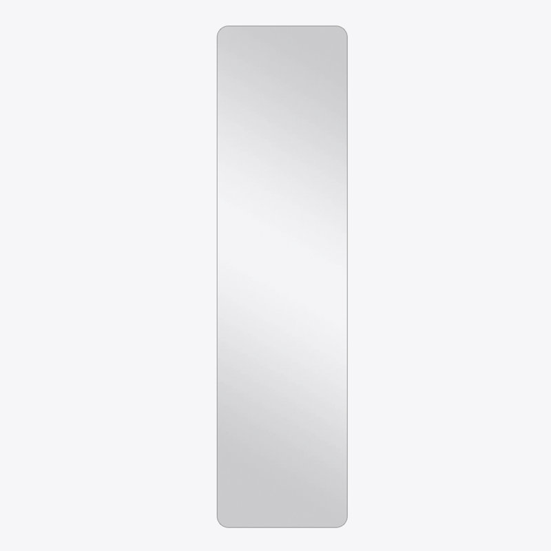 Full Body Mirror for Living Room Bedroom Cloakroom Wall-mounted round-angle dressing mirror  Aviation grade aluminum, White