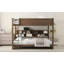 Lit superposé grand sur grand avec armoires de rangement et ports USB-2074520584