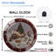 Horloge murale en verre 12 po