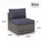 Eudy 25.6'' Wide Steel Patio Sofa