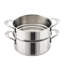 Hestan Probond Luxe 3-Quart Polished Professional Clad Stainless Steel Soup Pot And Steamer Insert Set