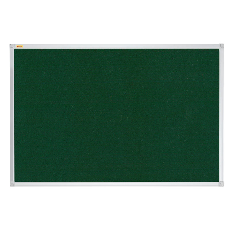 Felt Pin X-tra!Line® Wall Mounted Bulletin Board, 45cm H x 60cm W x 3cm D, Green