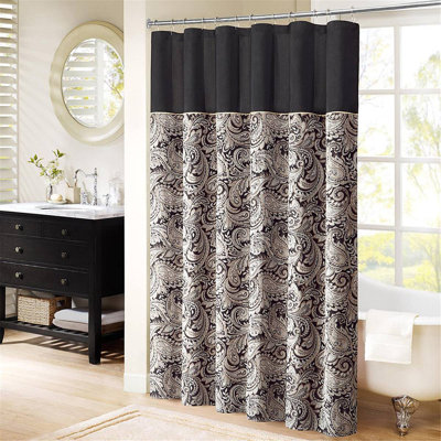 Rideau de douche jacquard