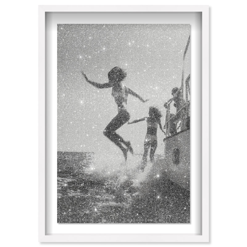 Liquid Gravity Shadowbox Nautical & Beach Print by Oliver Gal, Black Frame, 10 x 15, 17.5"H x 25.5"W, White Shadowbox