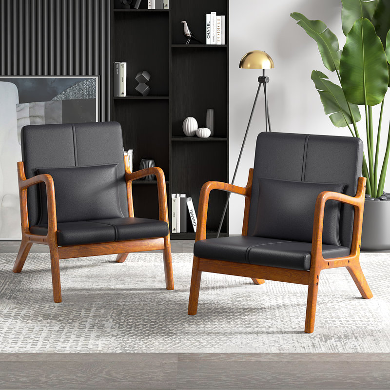 Ensemble de 2 fauteuils d'appoint Mid-Century Coffee