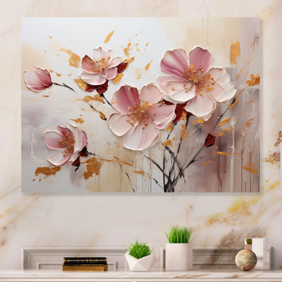 - Imprimés muraux floraux en métal