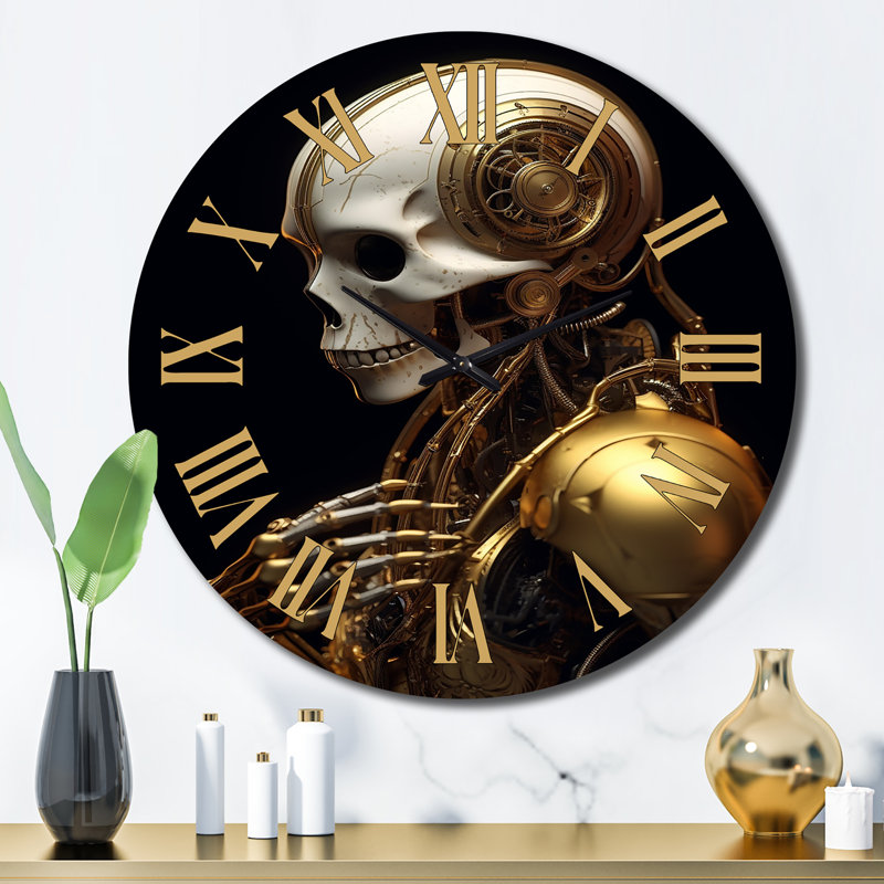 Golden Golden Robot - Horloge murale Folk, Grand