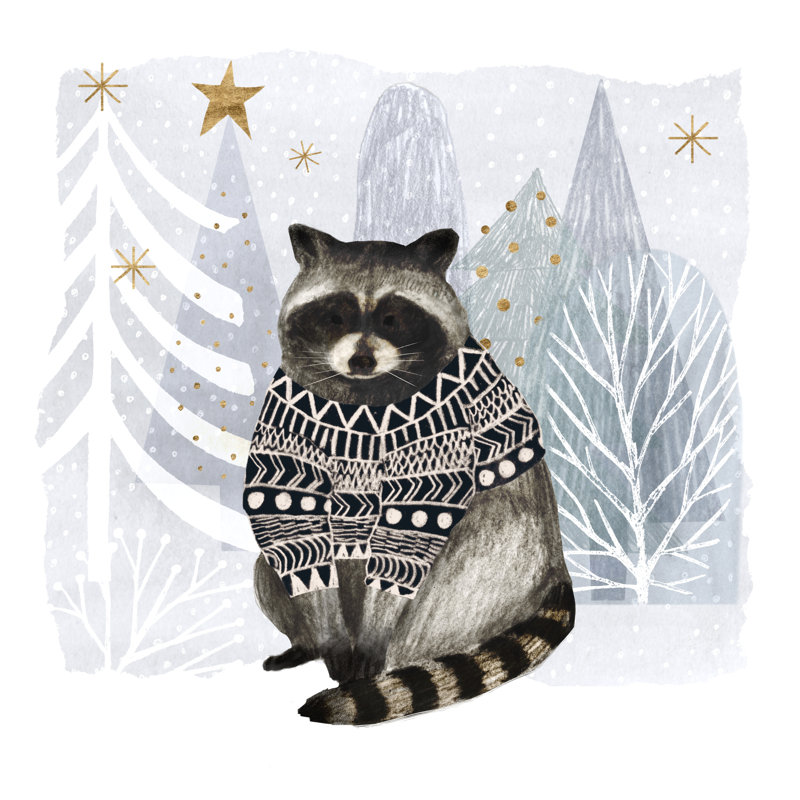 Cozy Woodland Animal IV by Victoria Borges - Wrapped Canvas Print, 76cm H x 76cm W