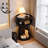 Modern  Stainless Steel End Table, Transparent Tempered Glass Table Top, Suitable for Any Space.