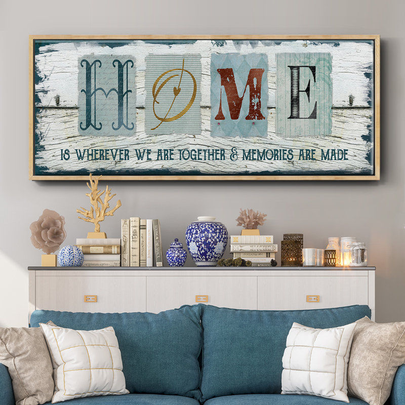 Home Homeeverever We - toile encadrée, H 20 po x l 50 po