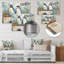 «White and Blue Penguins Laundry Room I» - Art mural en métal blanchisserie MT135147-2034848714
