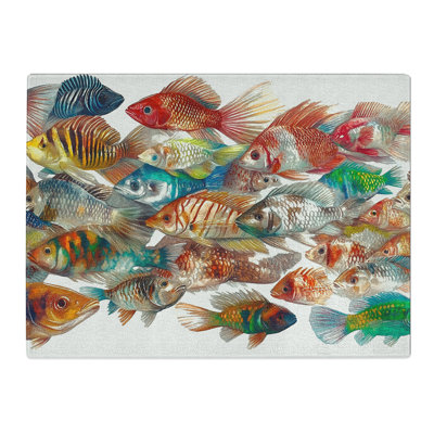 Swimming Fish Vol.1  Glass Chopping Board