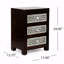 Table de chevet 3 tiroirs Woodenen