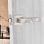 1 Pair Modern Nova Premium Design Door Handles on Square Rose in Satin Nickel Finish