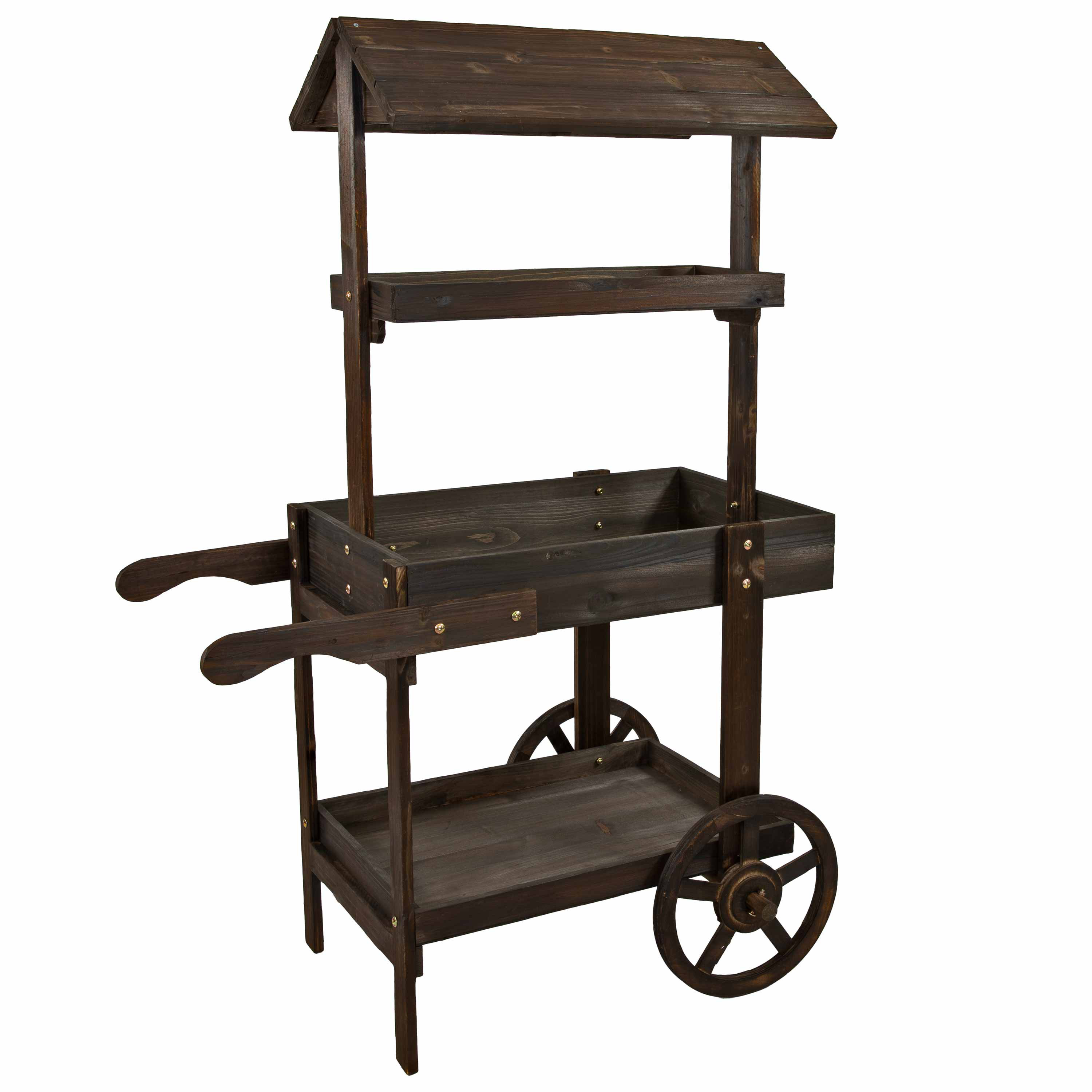 August Grove® Quenby Wood Weather Resistant Plant Stand | Wayfair
