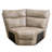 Taupe Genuine Leather 6-Piece Multifunctional Recliner Living Room Set