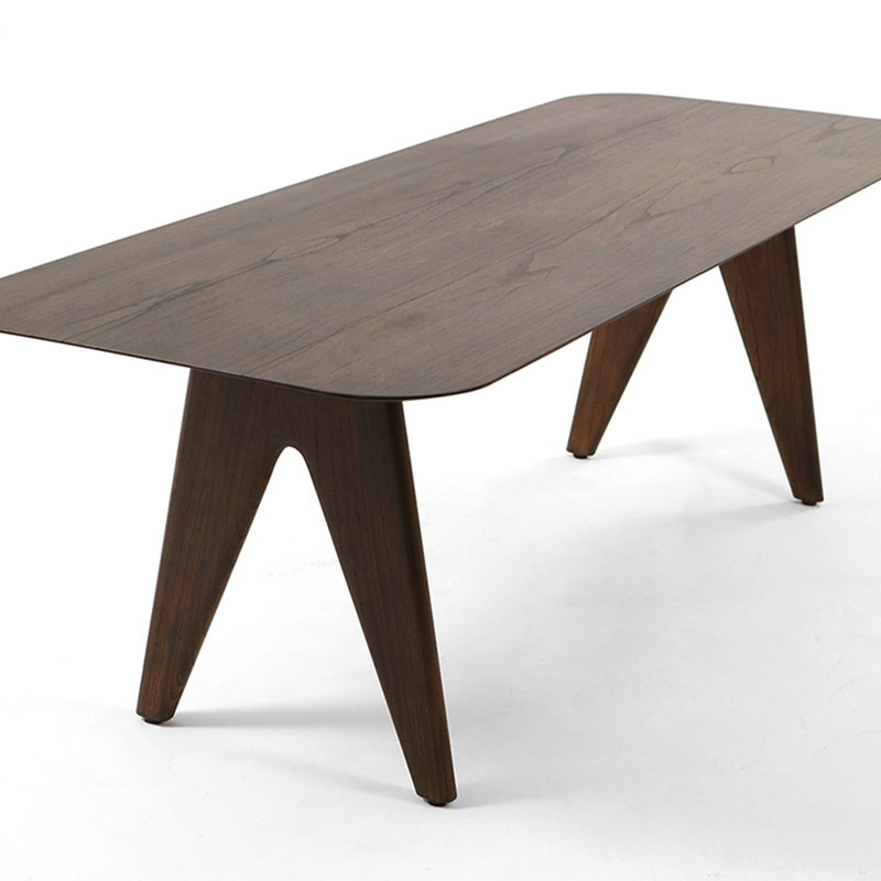 Solid wood ash dining table, 29.53"H x 94.49"L x 39.37"W
