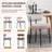 Upholstered Side Chairs with Iron Frame-1050632453