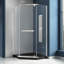 38" W x 38" D x 72" H Semi-Frameless Neo-angle Shower Door with Towel Bar and Fixed Panel-93688749-114498930