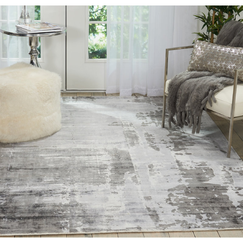 Tapis gris Sabara, Rectangle 3 pi 9 po x 5 pi 9 po