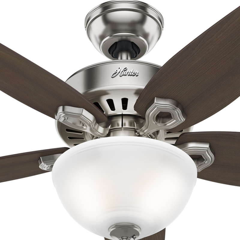 42" Builder 5 - Blade Standard Ceiling Fan with Pull Chain and Light Kit Included