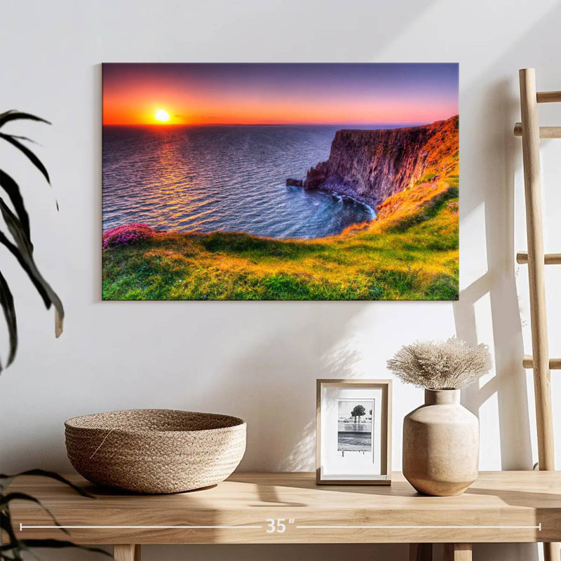 Ravi Sunset Cliffs, 16" H x 24" W