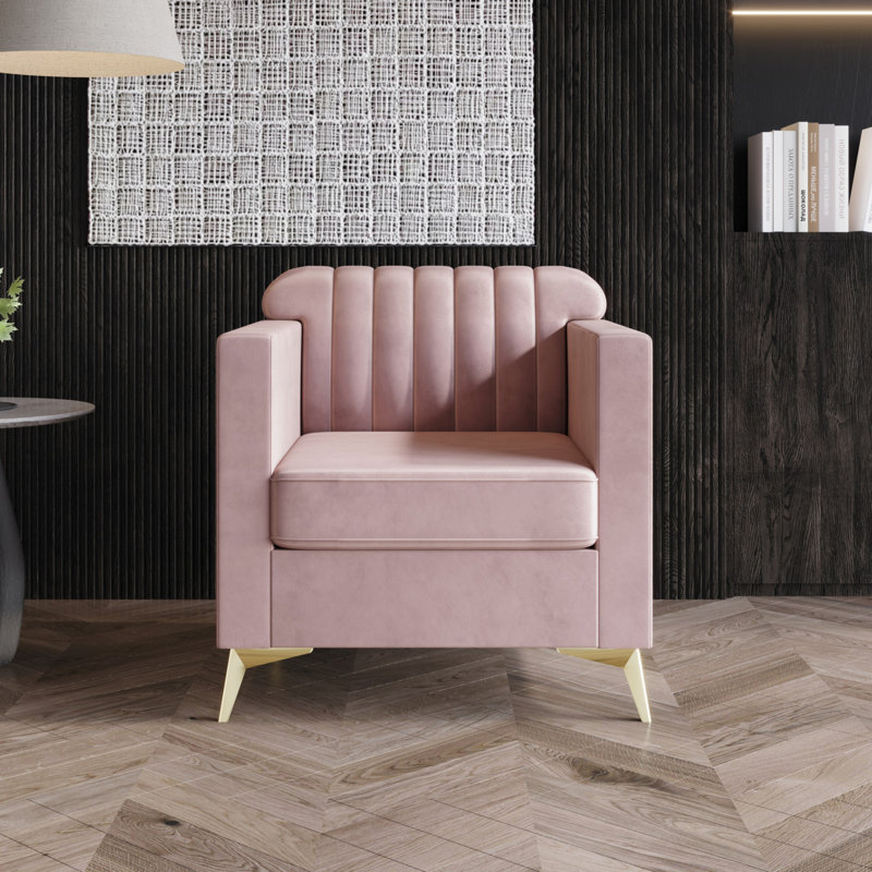 Fauteuil en velours 29,9 po Curtis